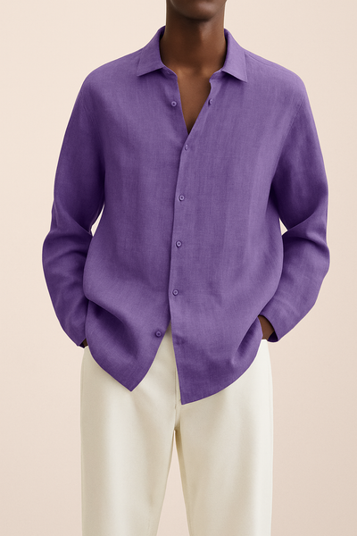 Chemise élégante en lin pour homme - Albert