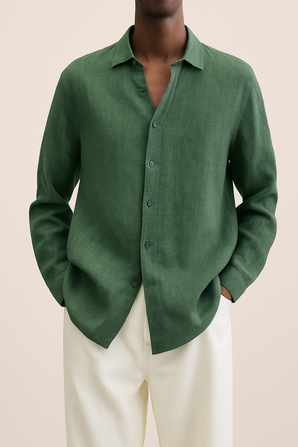 Chemise élégante en lin pour homme - Albert
