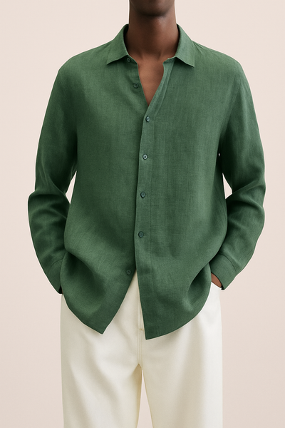Chemise élégante en lin pour homme - Albert