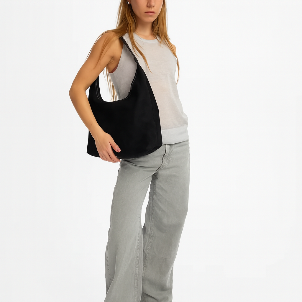 EVERA | Borsa impermeabile in pelle scamosciata vegetale