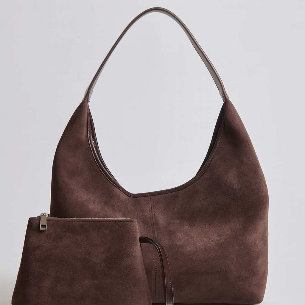 EVERA | Borsa impermeabile in pelle scamosciata vegetale