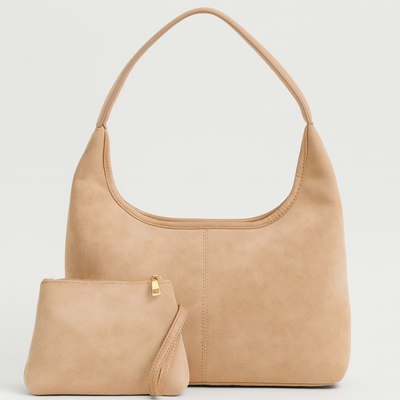 EVERA | Borsa impermeabile in pelle scamosciata vegetale