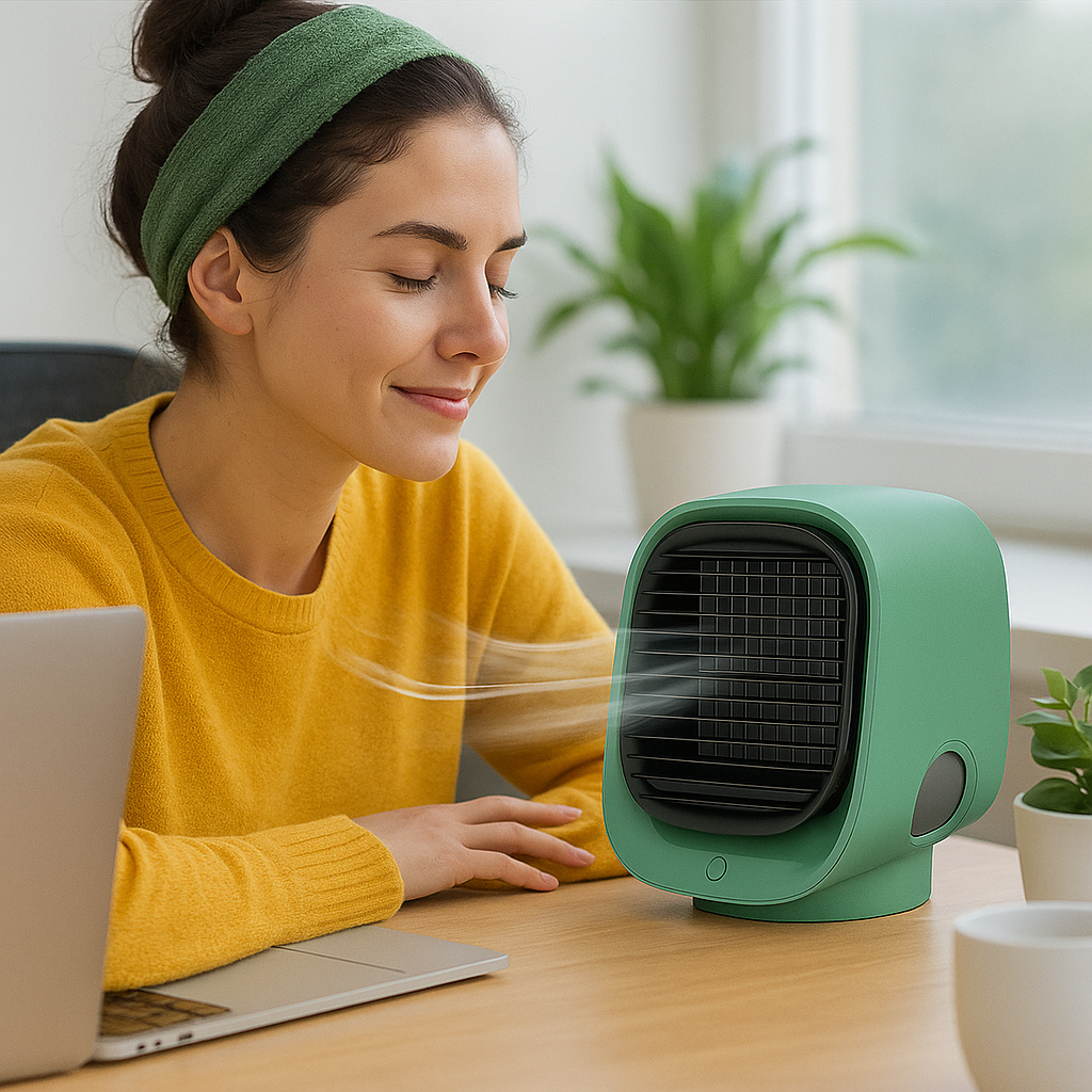 AIRLOOM | Enfriador de aire y humidificador portátil 2 en 1