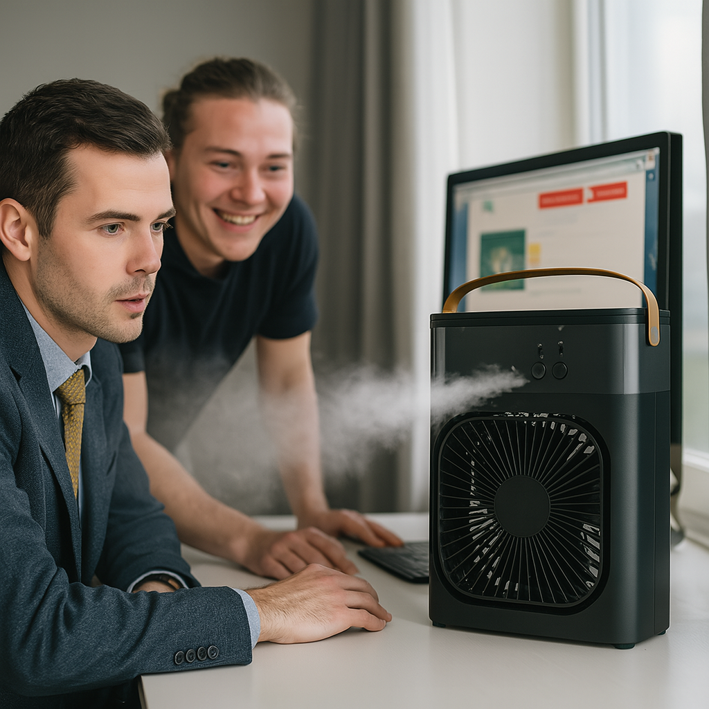 BREEZEFLOW | Refroidisseur d'air et humidificateur portable 3 en 1