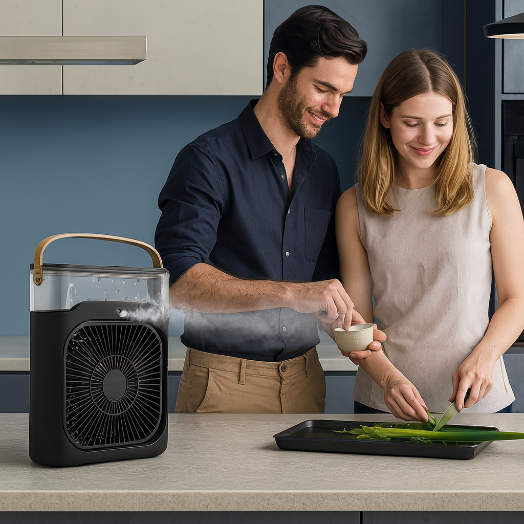 BREEZEFLOW | Refroidisseur d'air et humidificateur portable 3 en 1