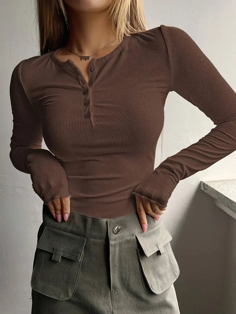 Camisón de mujer - Elegante, elástico, mezcla de poliéster, color liso
