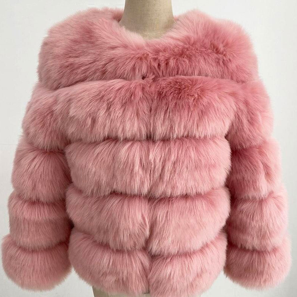 Manteau en fausse fourrure pour femme