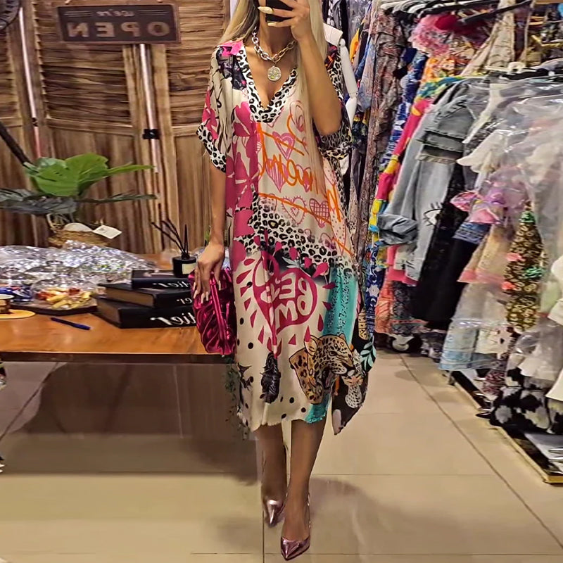 Janne | Vestido informal con cuello en V