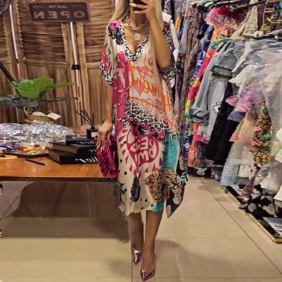 Janne | Vestido informal con cuello en V