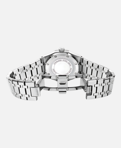 Elegante orologio da polso da uomo da 41 mm con cassa in acciaio inossidabile