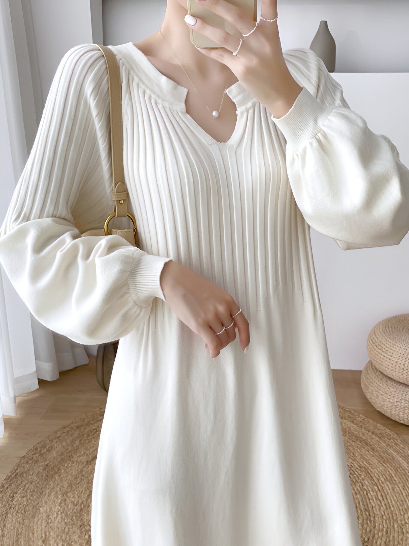 Abito da donna in maglia per l'autunno e l'inverno | Perfetto per la primavera/estate
