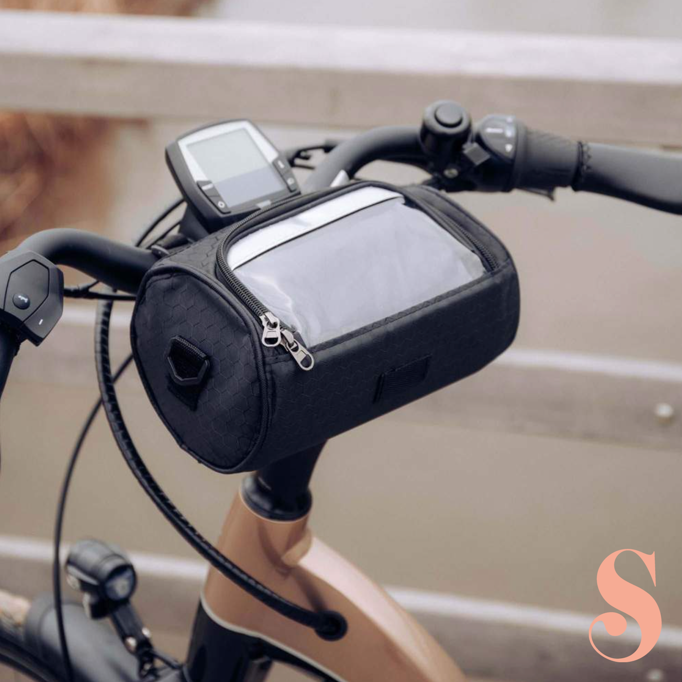 Borsa da bici con touchscreen - resistente agli spruzzi e multifunzionale - adatta a tutte le bici