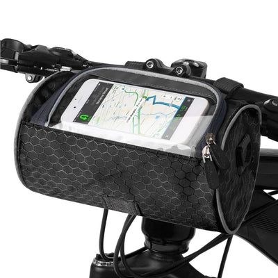 Borsa da bici con touchscreen - resistente agli spruzzi e multifunzionale - adatta a tutte le bici