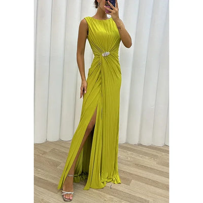 Aviana - Elegante y llamativo vestido de noche largo para mujer