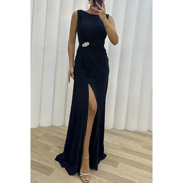 Aviana - Elegante y llamativo vestido de noche largo para mujer