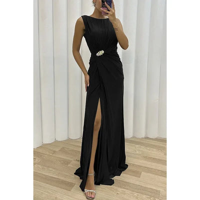 Aviana - Elegante y llamativo vestido de noche largo para mujer