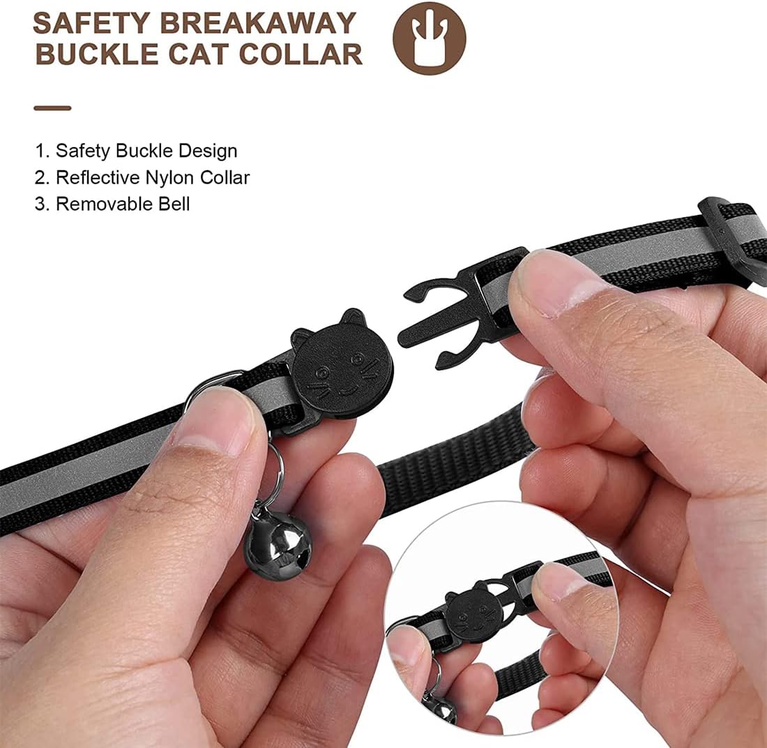 Collare GPS tracker per gatti | Sgancio rapido, design riflettente e resistente per avventure all'aperto in tutta sicurezza