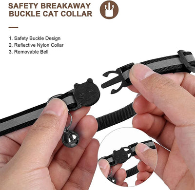 Collare GPS tracker per gatti | Sgancio rapido, design riflettente e resistente per avventure all'aperto in tutta sicurezza