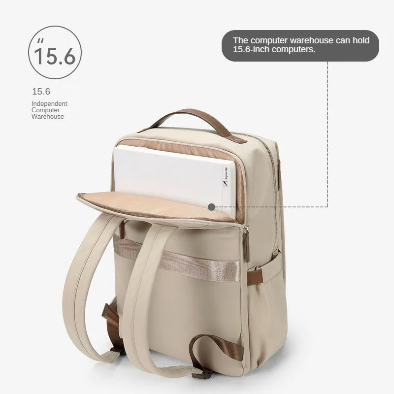 Luxetravel - Zaino di lusso - Adatto al computer portatile - Dimensioni compatte