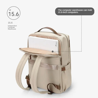 Luxetravel - Zaino di lusso - Adatto al computer portatile - Dimensioni compatte