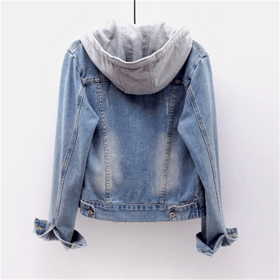 Giacca da donna Anneke Denim | Look casual per tutti i giorni | Cappuccio staccabile