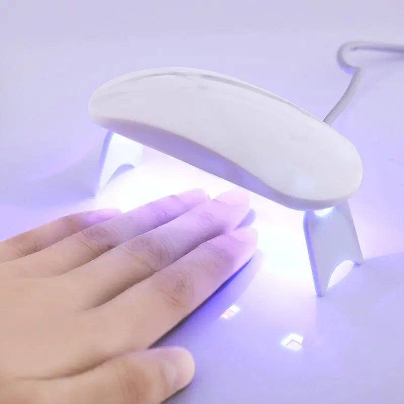 Set di adesivi per unghie in gel con lampada UV