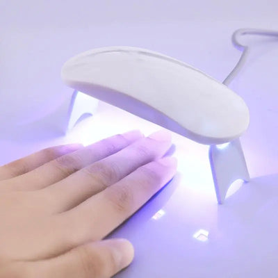 Set di adesivi per unghie in gel con lampada UV