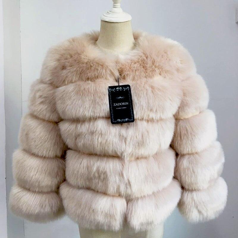 Manteau en fausse fourrure pour femme