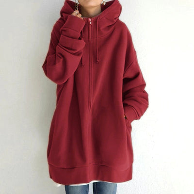 Accogliente maglione invernale con ampio cappuccio - Cassandra
