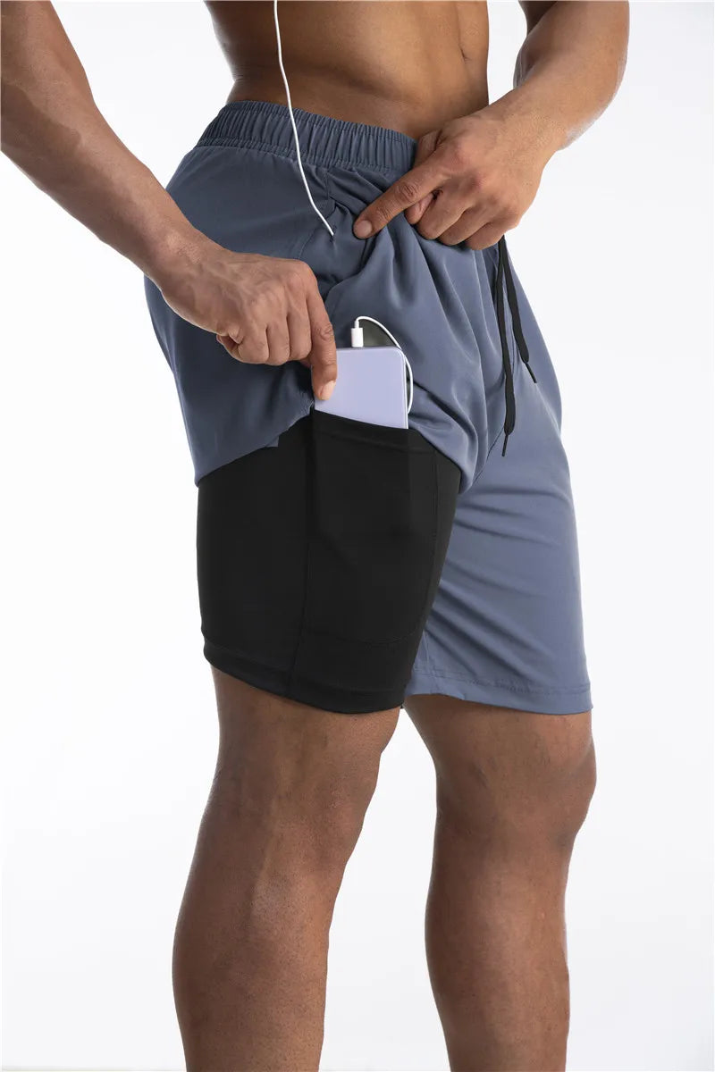 Titan | Pantalones cortos de running con forro y bolsillo para el móvil - Comodidad y funcionalidad