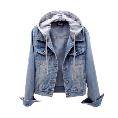 Giacca da donna Anneke Denim | Look casual per tutti i giorni | Cappuccio staccabile