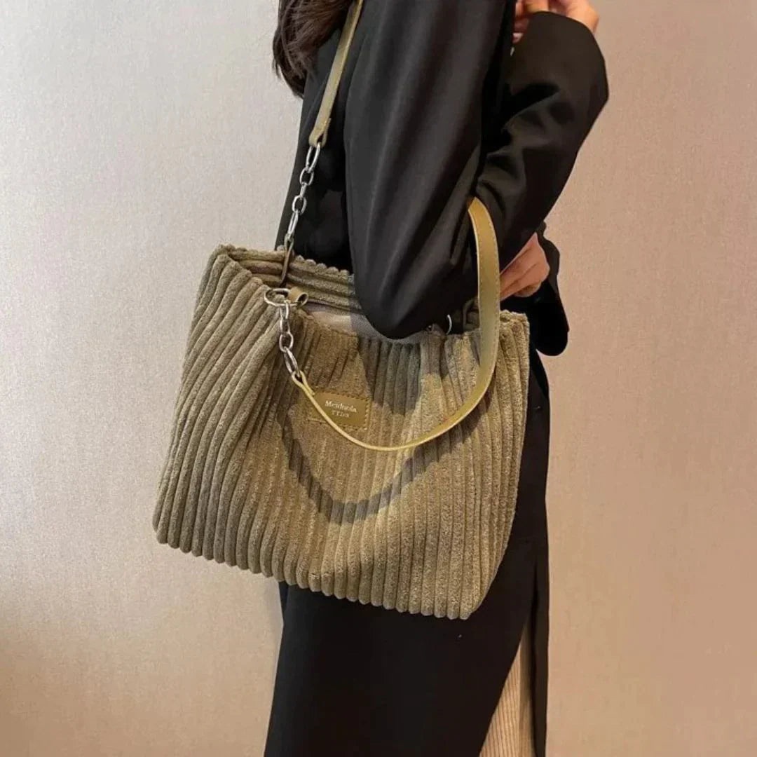Bolso de hombro de pana - Harlee