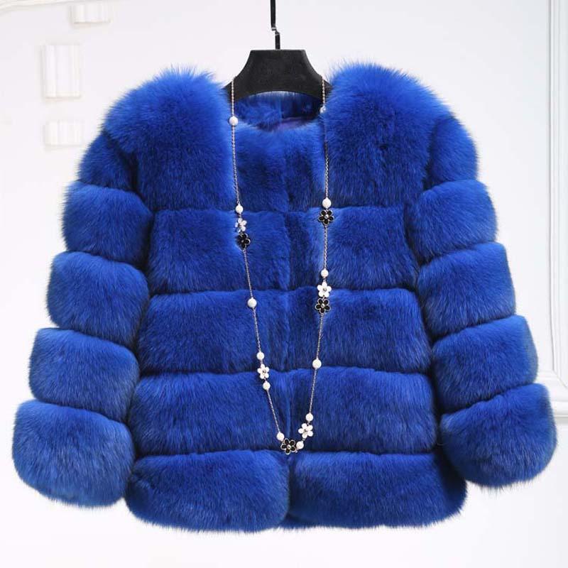 Manteau en fausse fourrure pour femme