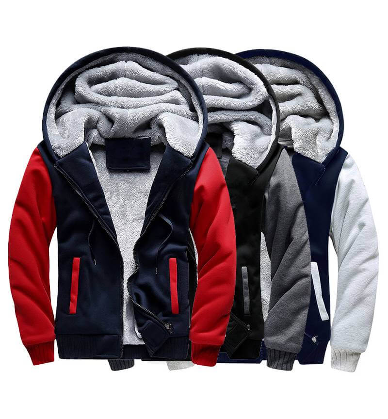 Chaqueta polar de invierno para hombre 