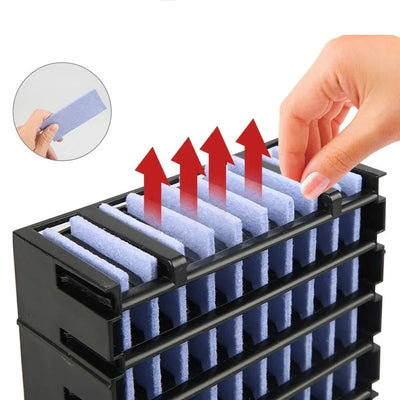 Mini climatiseur portable - Refroidit, humidifie et nettoie - Refroidisseur d'air USB 3 en 1