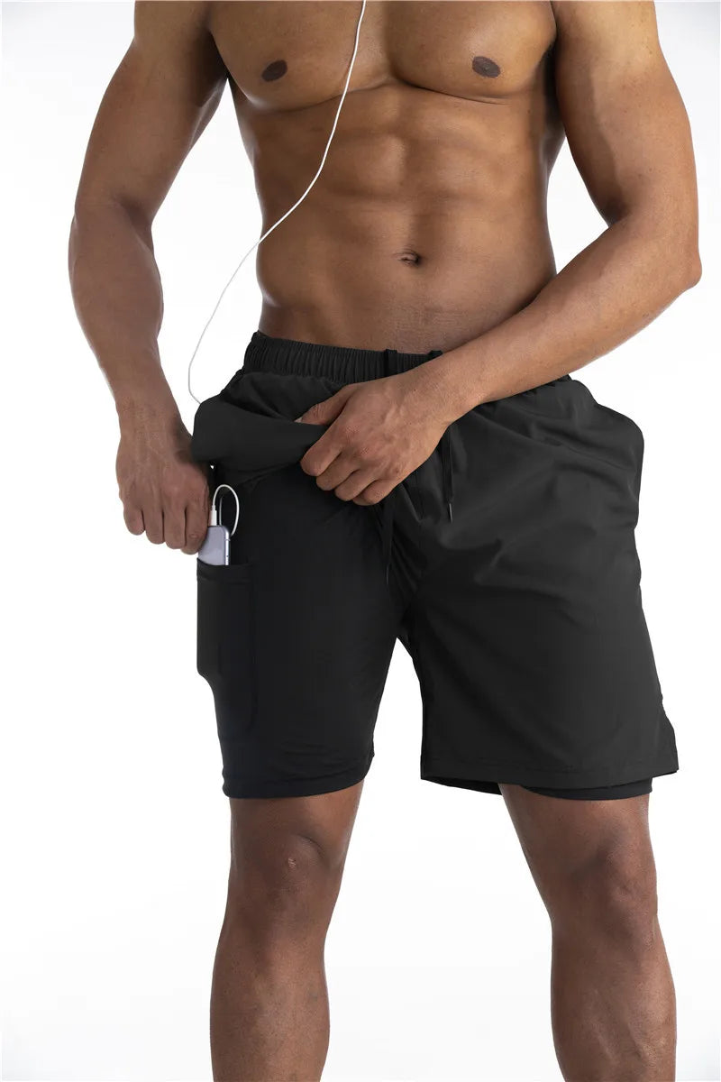 Titan | Pantalones cortos de running con forro y bolsillo para el móvil - Comodidad y funcionalidad