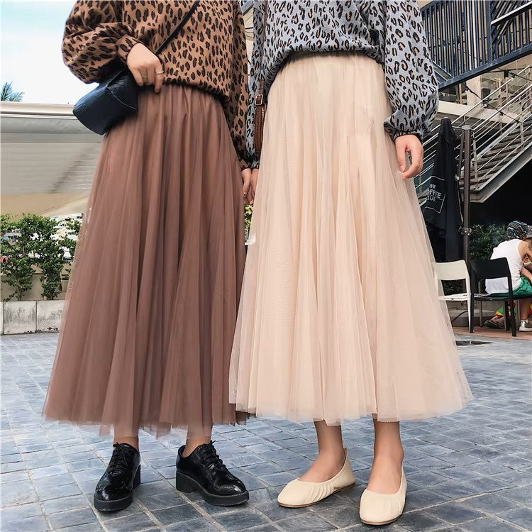 Gonna lunga in tulle