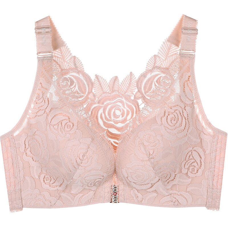 Carly - Soutien-gorge push-up sans armatures avec fermeture sur le devant pour femme