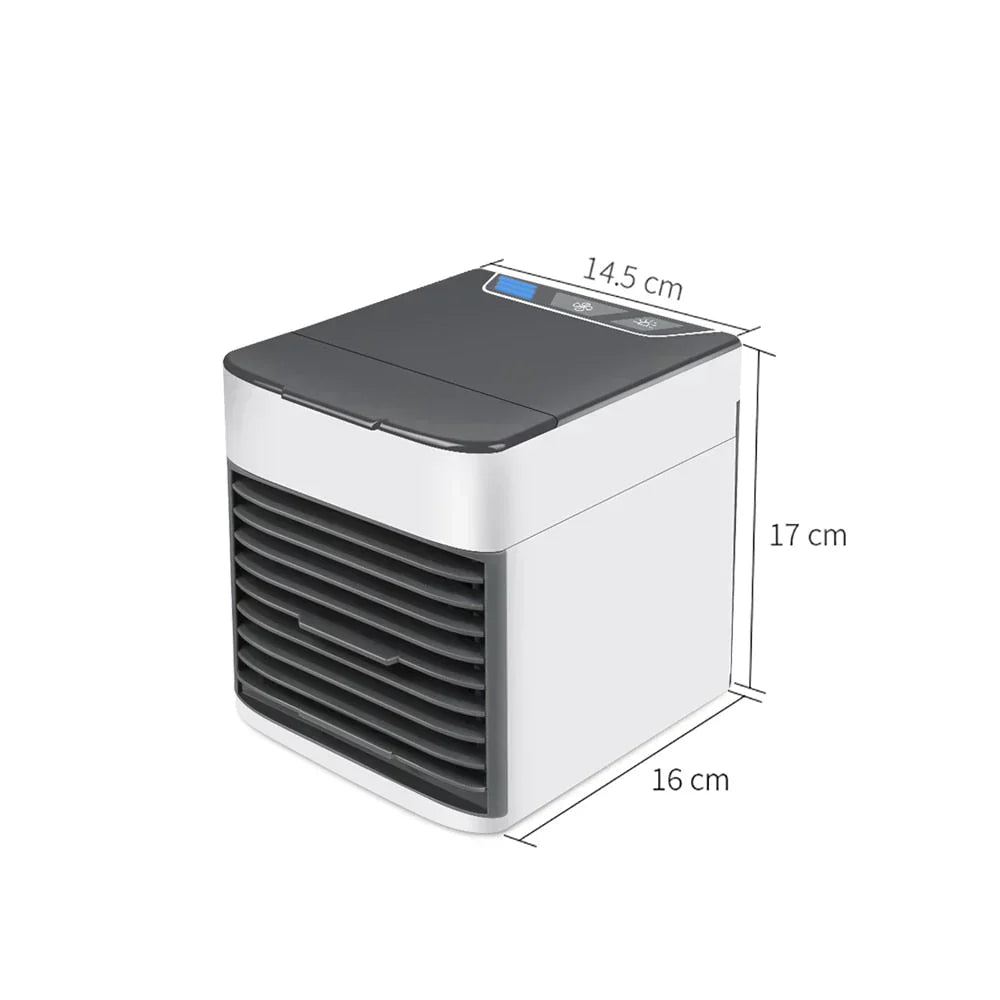 Mini climatiseur portable - Refroidit, humidifie et nettoie - Refroidisseur d'air USB 3 en 1