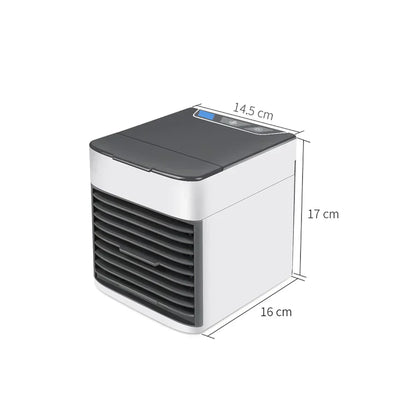 Mini climatiseur portable - Refroidit, humidifie et nettoie - Refroidisseur d'air USB 3 en 1