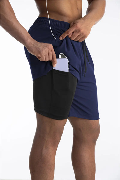 Titan | Pantalones cortos de running con forro y bolsillo para el móvil - Comodidad y funcionalidad