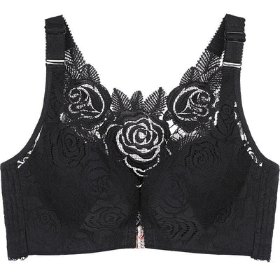 Carly - Soutien-gorge push-up sans armatures avec fermeture sur le devant pour femme