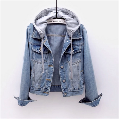 Giacca da donna Anneke Denim | Look casual per tutti i giorni | Cappuccio staccabile