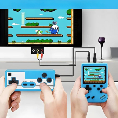 Console per videogiochi con stile retro portatile