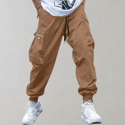 Pantaloni cargo da uomo versatili con gamba stretta