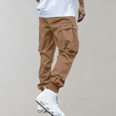 Pantaloni cargo da uomo versatili con gamba stretta