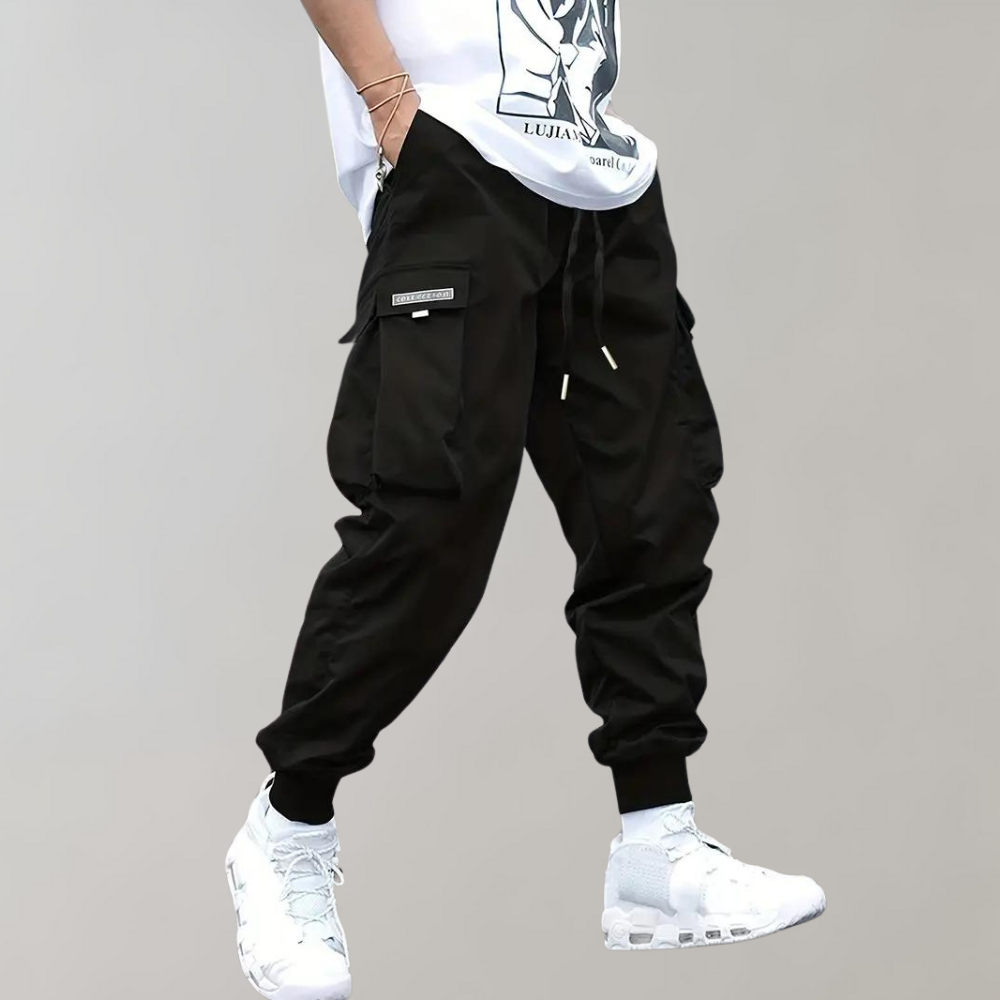 Pantaloni cargo da uomo versatili con gamba stretta