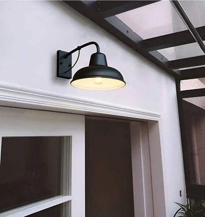 Aplique de pasillo Fer - Lámpara de granero antigua - Lámpara de pared industrial negra