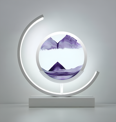 Sandscape - Lámpara LED de arena líquida 3D con luz nocturna de arenas movedizas