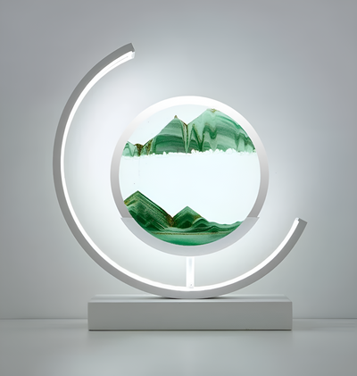Sandscape - Lámpara LED de arena líquida 3D con luz nocturna de arenas movedizas